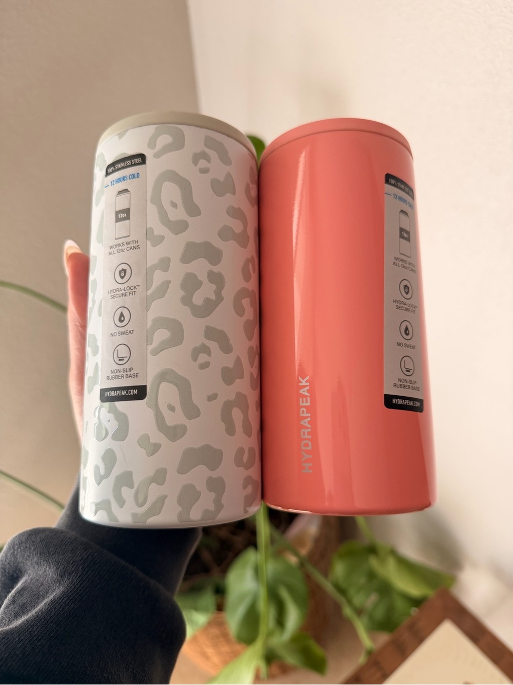 Hydrapeak 12 oz Stainless Steel Can Cooler Set of 2